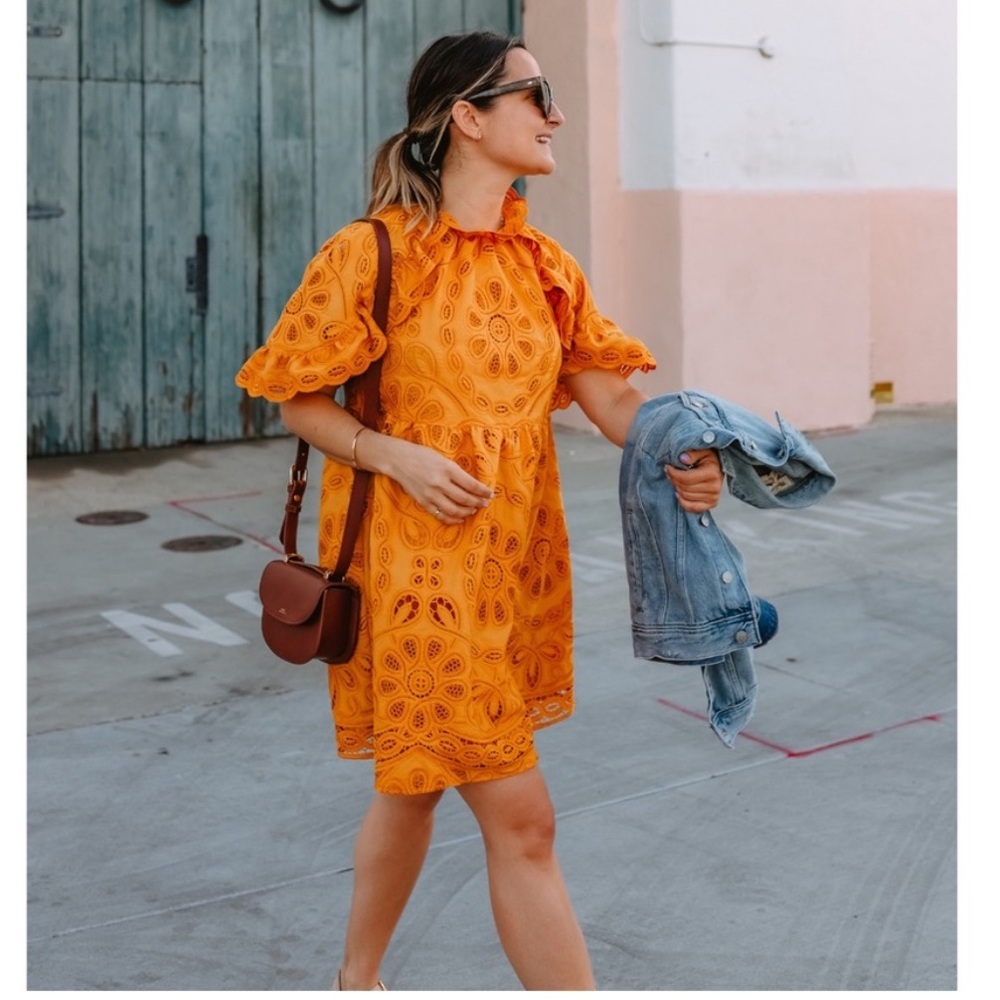 Sezane Eyelet Mini Dress - Picture 11 of 13